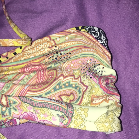 Like NwoT ondadeMar swim suit bikini 2 piece rine stones jems size 6 - Picture 6 of 6